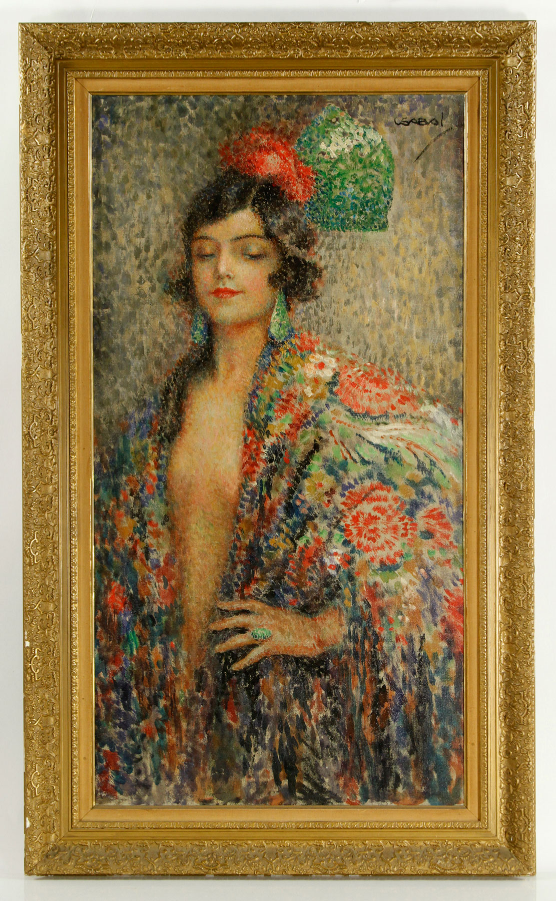 Vsabal y Hernandez, "Hermosa Mujer," Oil on Canvas