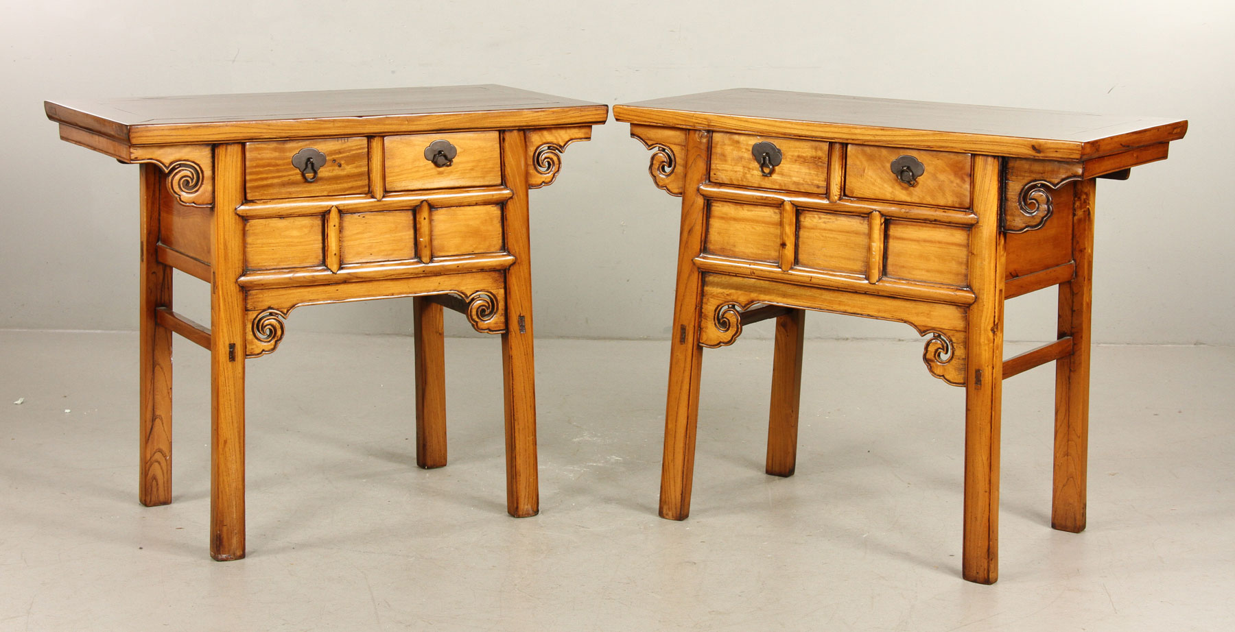 Pair of  19th C. Chinese Huanghuali Cabinets