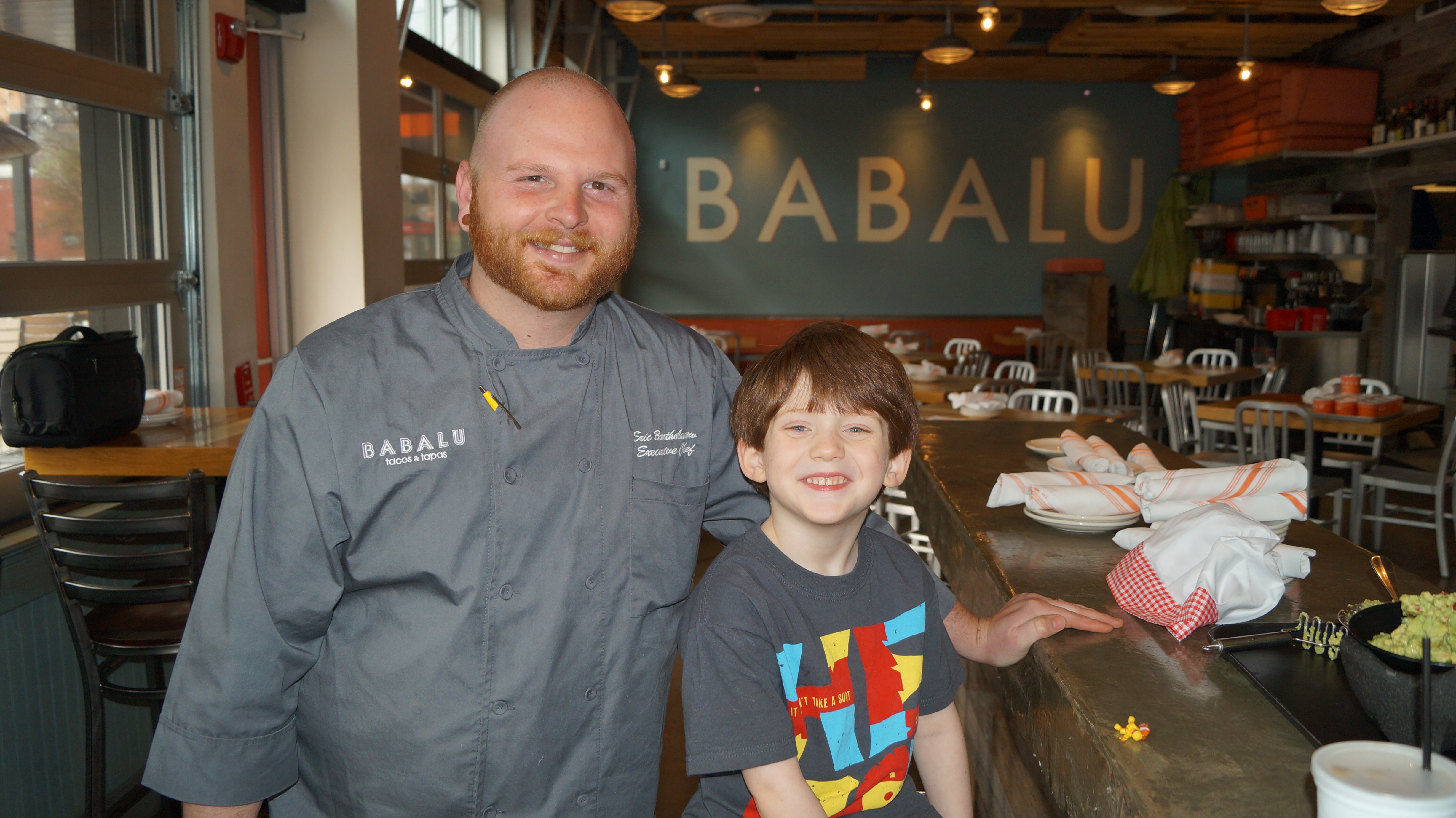 Asher Goudie and ​​Eric Bartholomew, Executive Chef of BABALU Birmingham