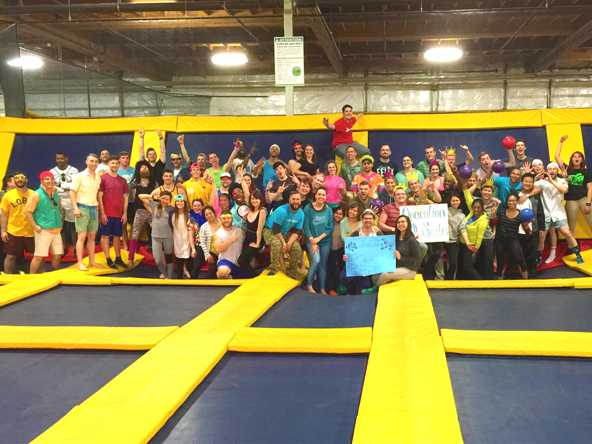Oneself hosts another successful fundraiser for Operation Smile – this time it involved Dodgeball and Trampolines.