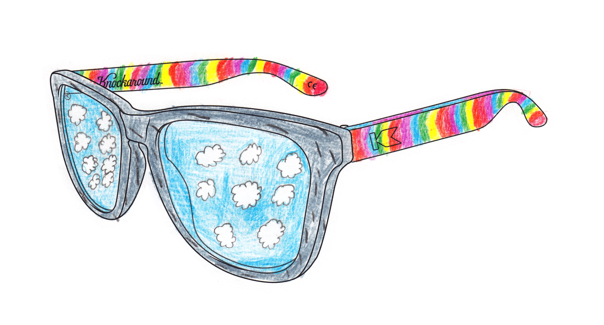 5th grader Jayden's original Knockaround sunglasses design idea.