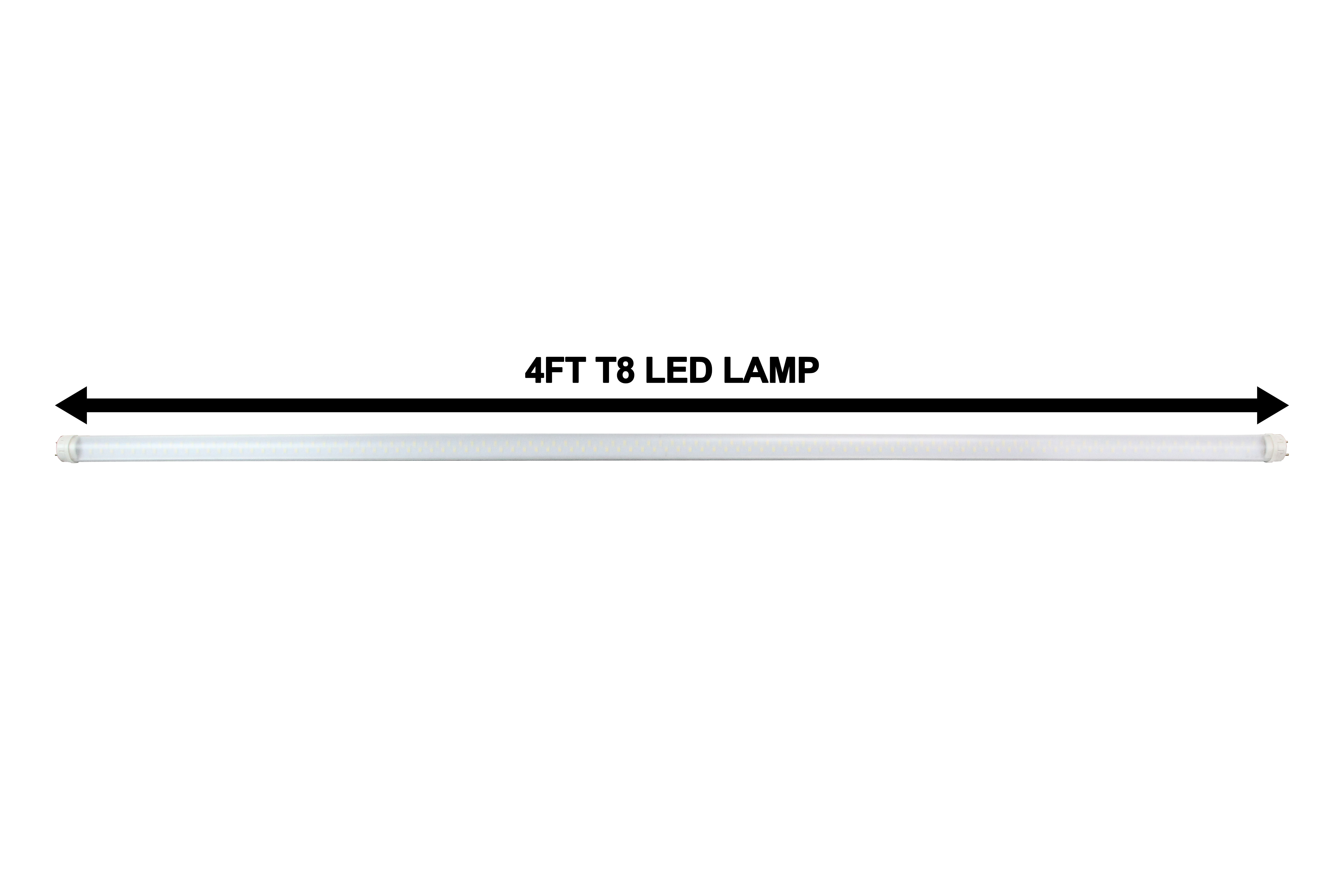 Four Foot T8 LED Lamp that produces 2,000 lumens of light
