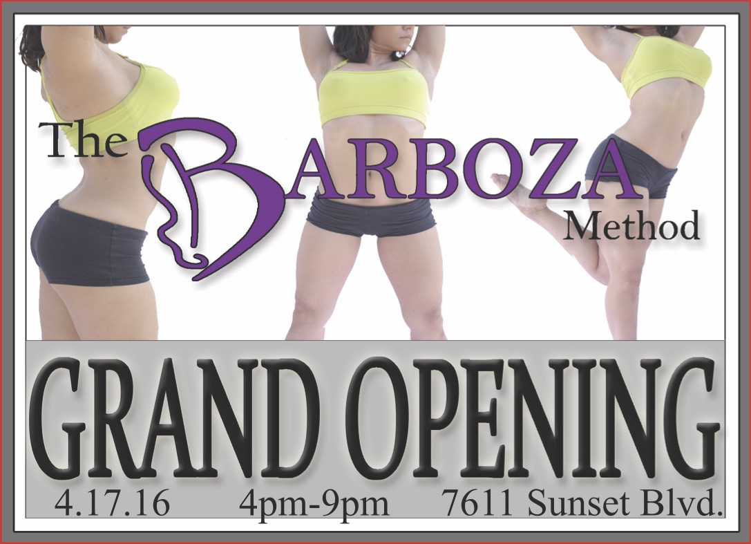 The Barboza Method Studio Launch Invitation