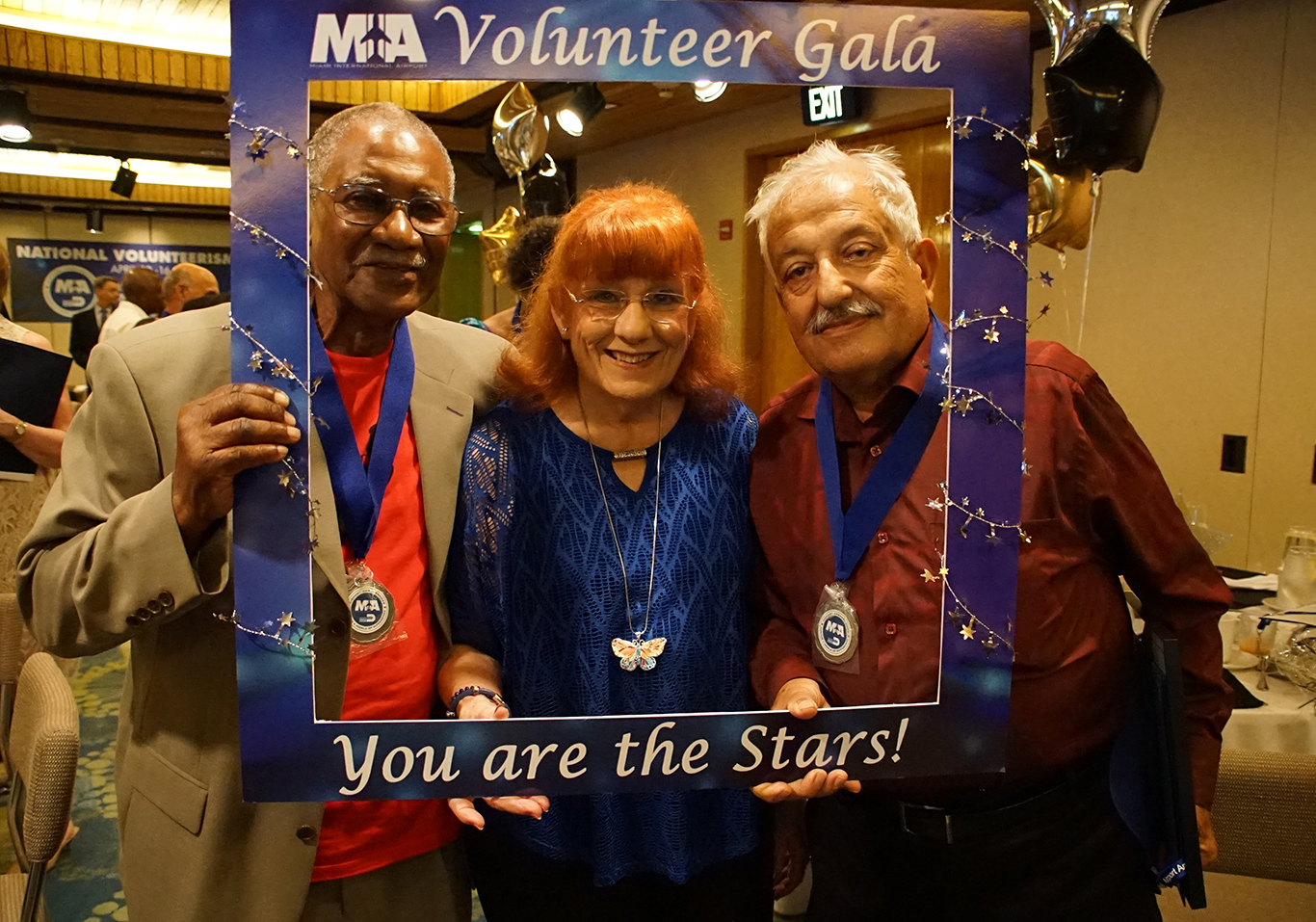 Three MIA volunteers are awarded the President's Lifetime Achievement Award