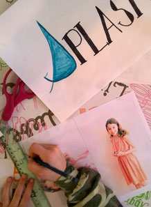 Young Entrepreneurs work on Logos and Lookbooks