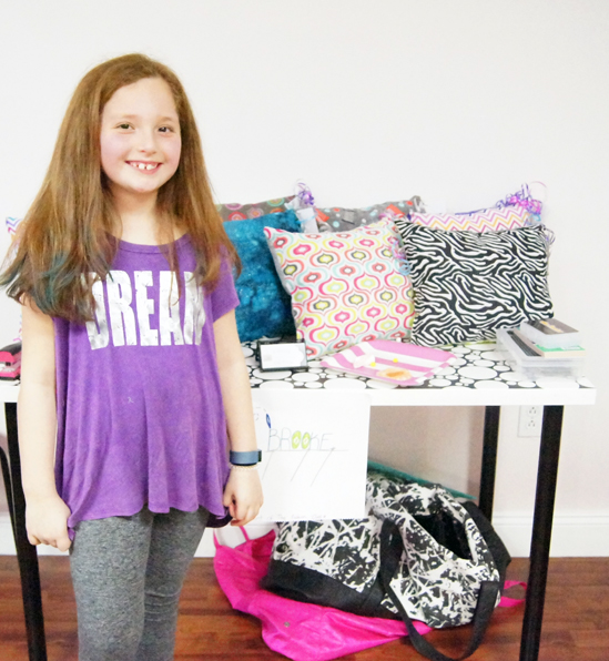 Tween selling her home decor pillow line
