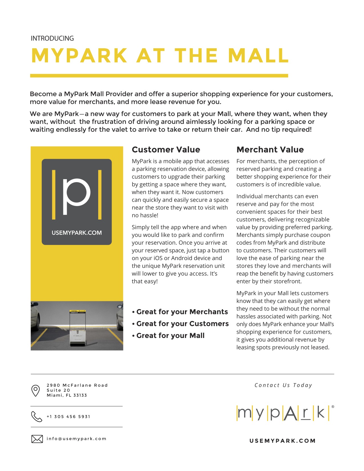 MyPark Malls Brochure