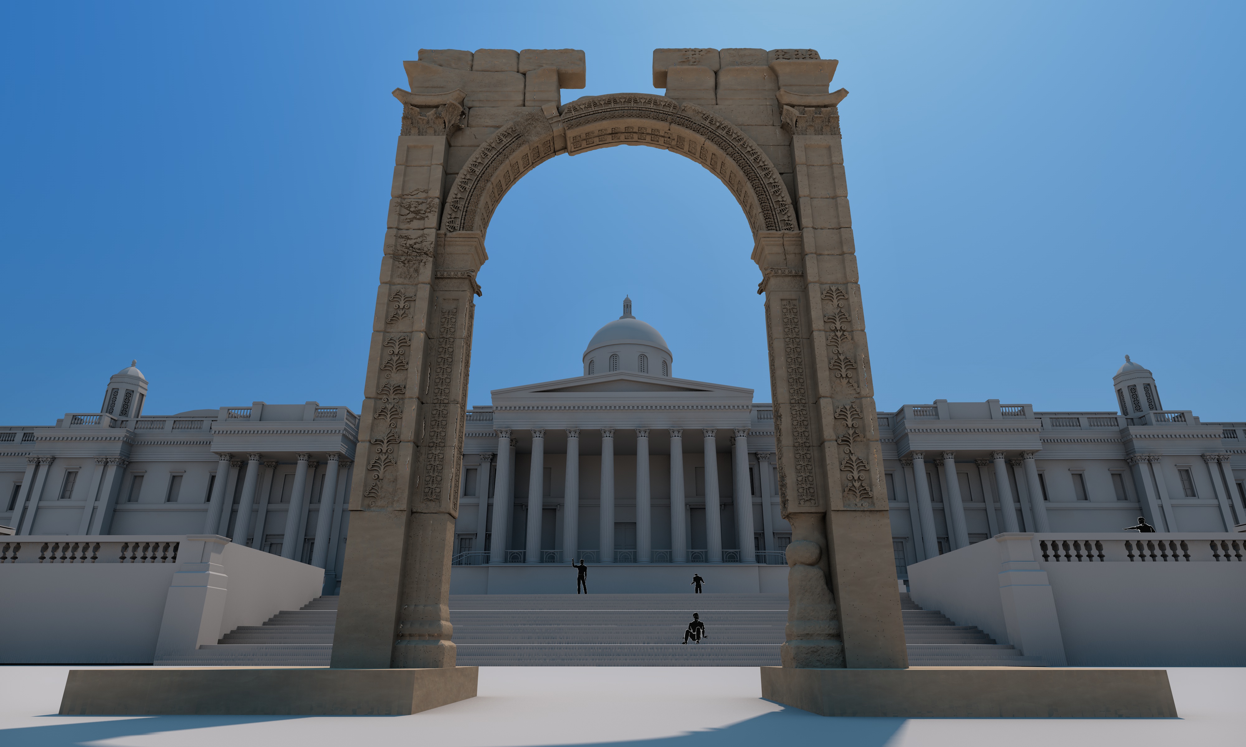 Triumphal Arch in Trafalgar Square - Artist Impression