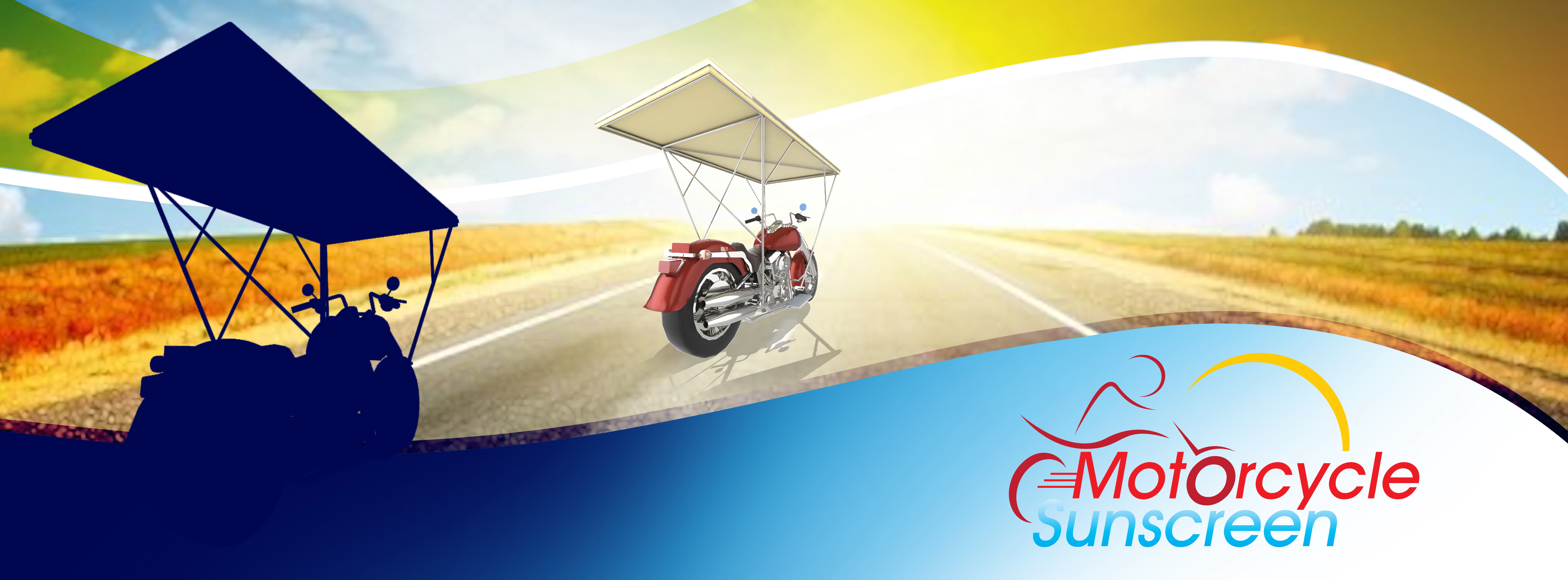 The Motorcycle Sunscreen offers added safety and comfort features to those who drive motorcycles