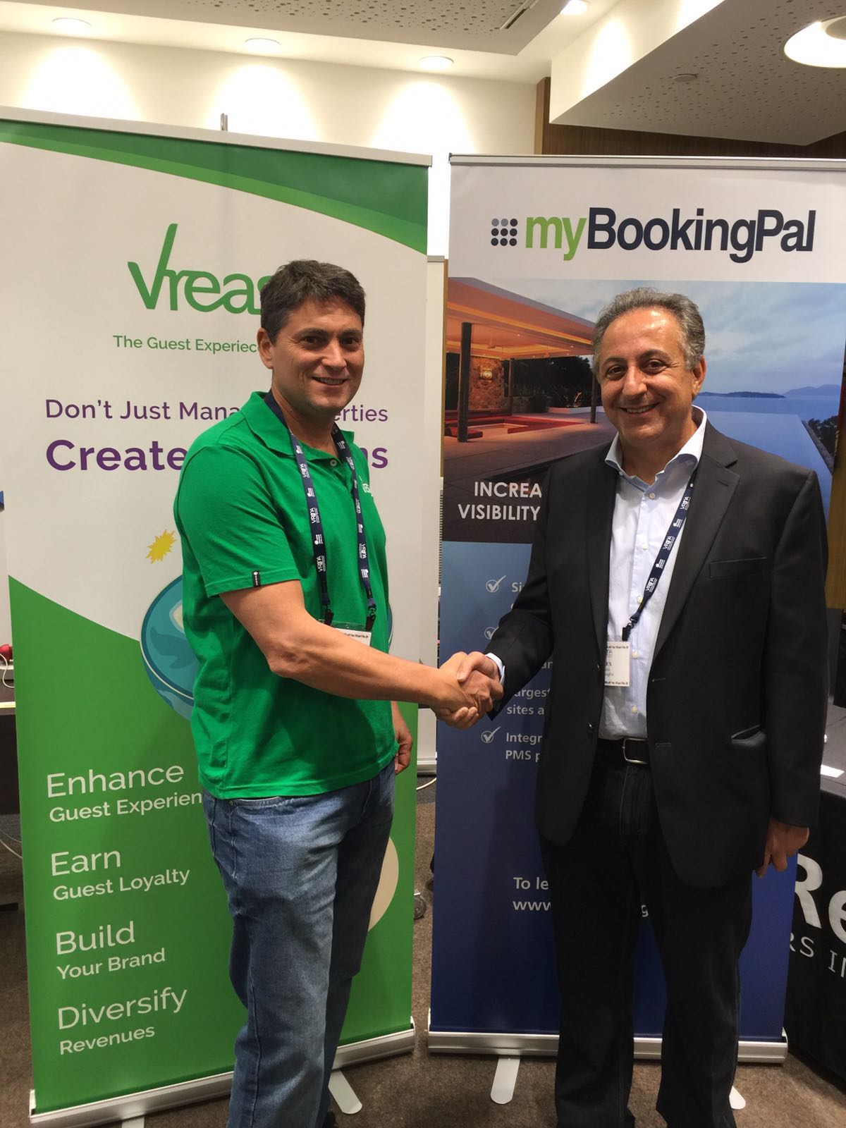 From left to right: Martin Picard CEO and Founder of Vreasy, Alex Aydin CEO and Founder of myBookingPal.