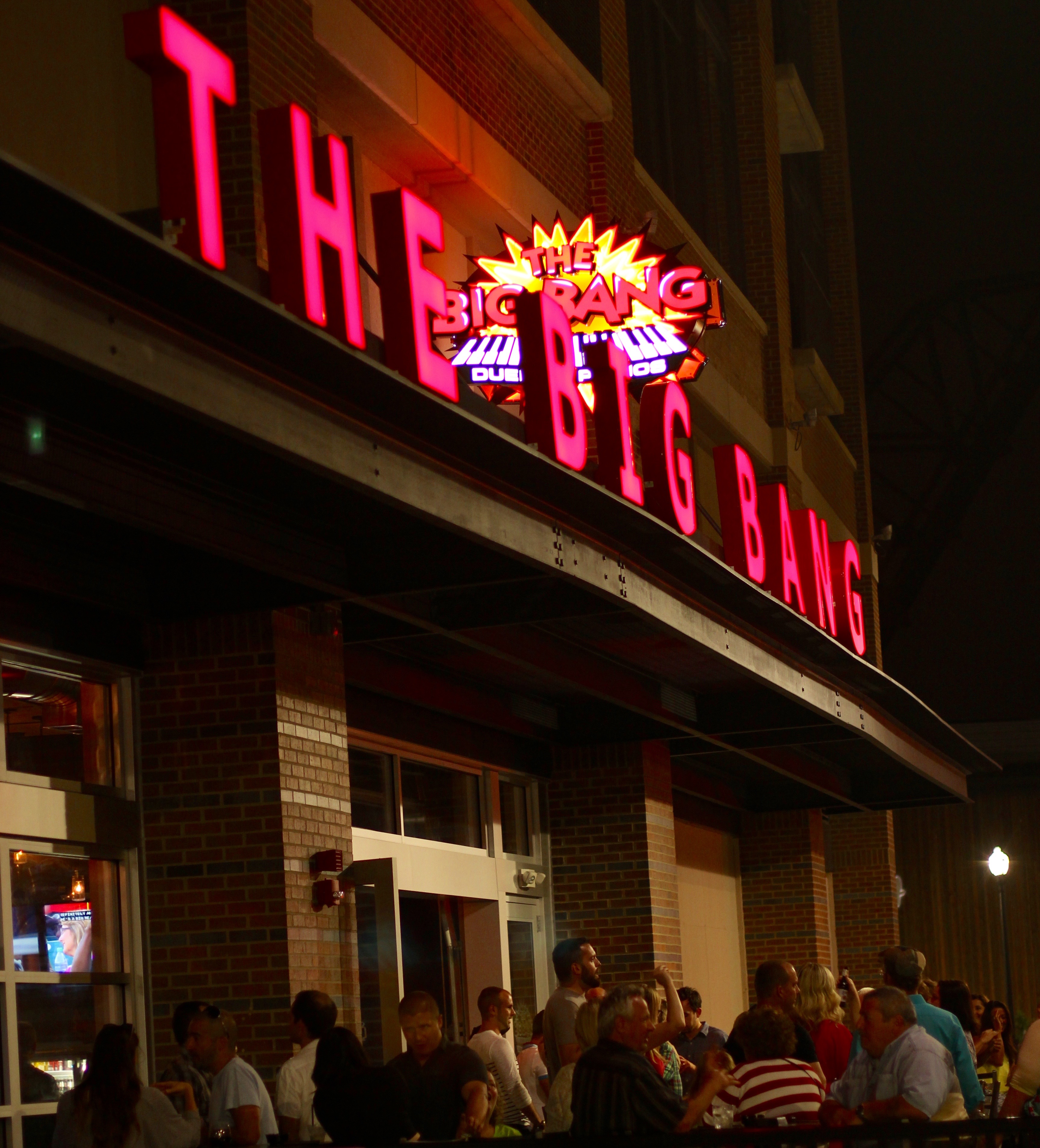 The Big Bang Dueling Piano bar located in the Flats East Bank