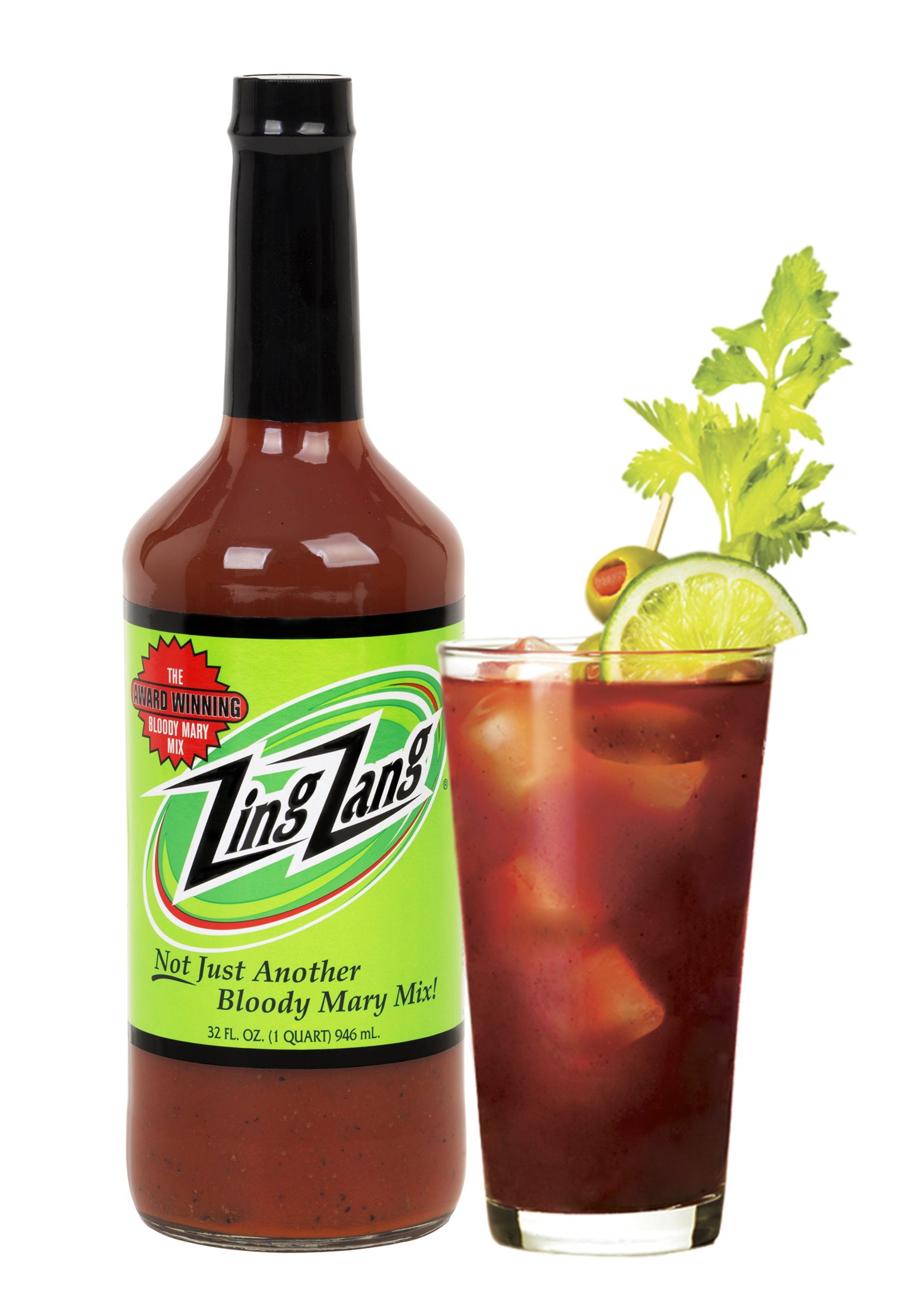 The pride of Zing Zang! Our original product, the award-winning Bloody Mary Mix. Low in sodium and calories, tastes great with or without your favorite vodka.