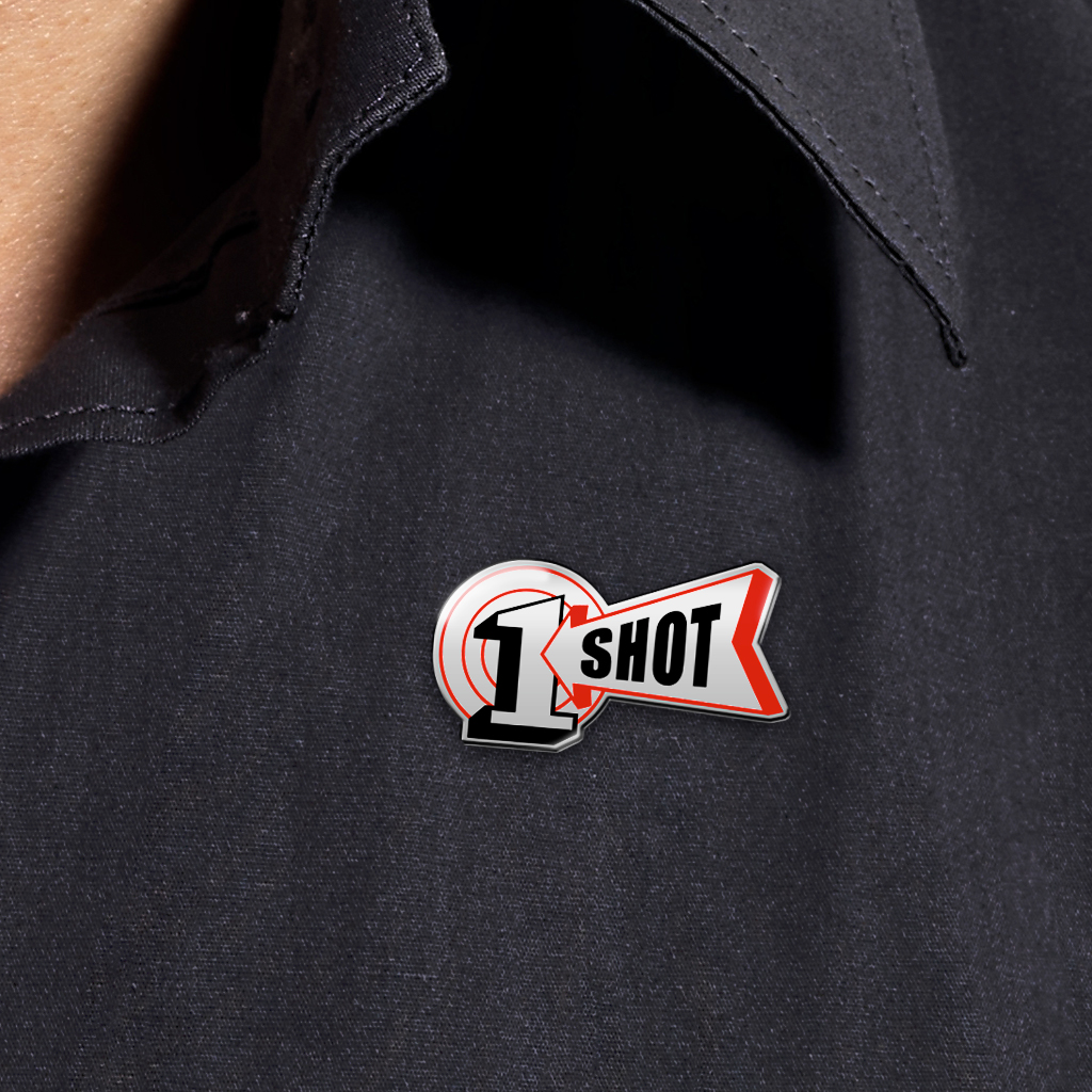 1 Shot Logo Lapel Pin