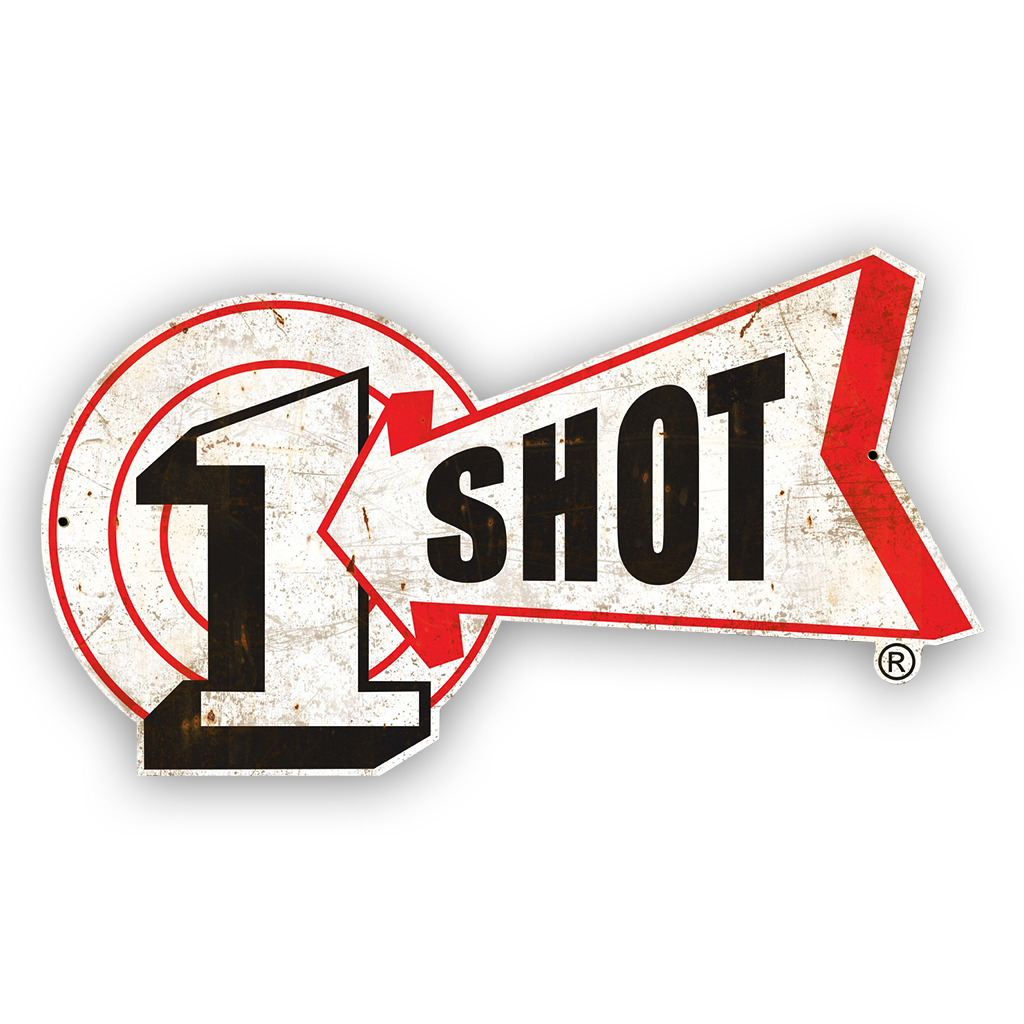 1 Shot Logo Metal Sign