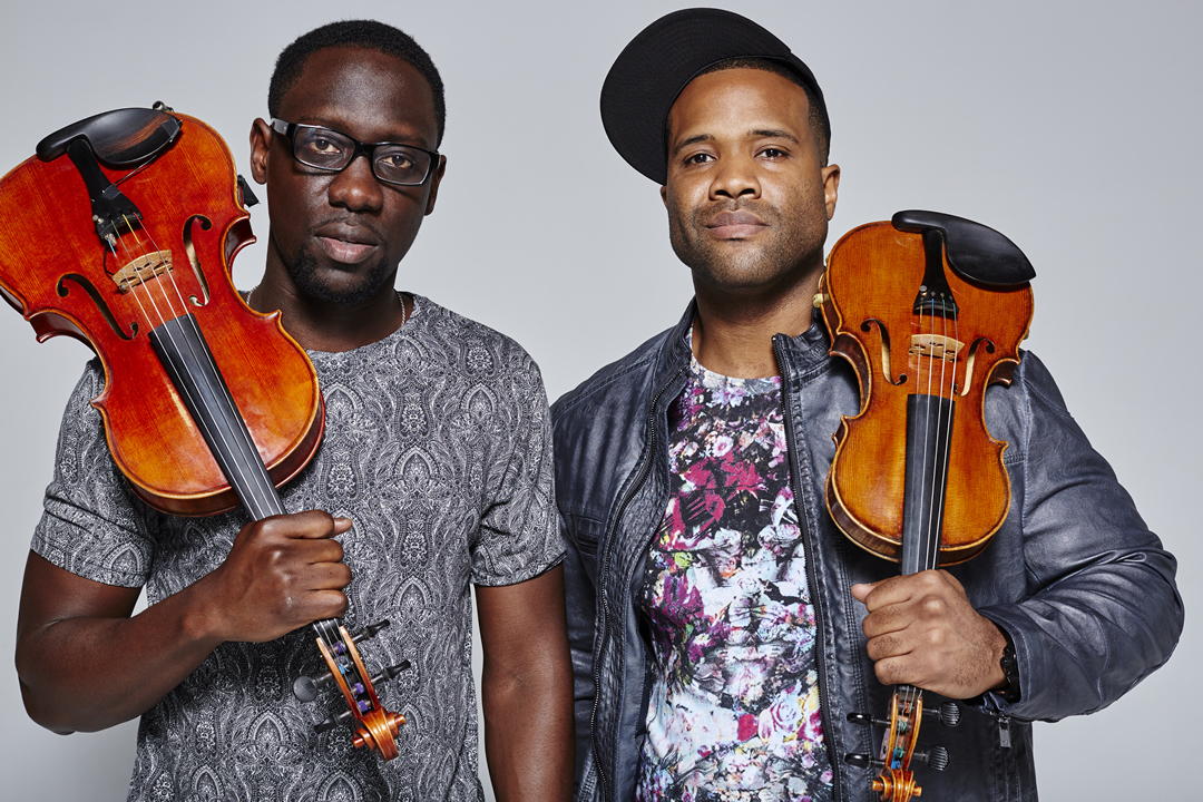 Wil "Wil B." Baptiste(l.) and Kevin Marcus "Kev" Sylvester (r.) are Black Violin (Photo Credit: Colin Brennan)