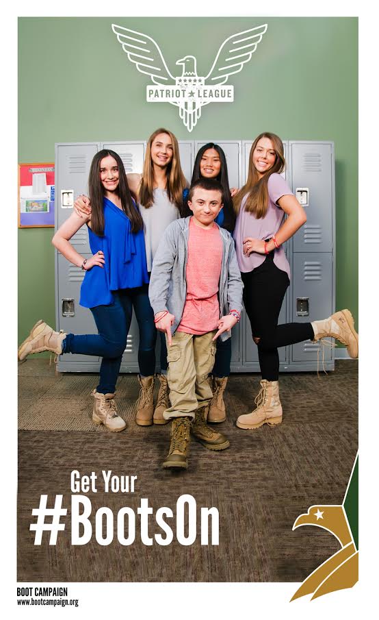 ABC's The Middle star Atticus Shaffer and Boot Campaign's Patriot League Ambassadors