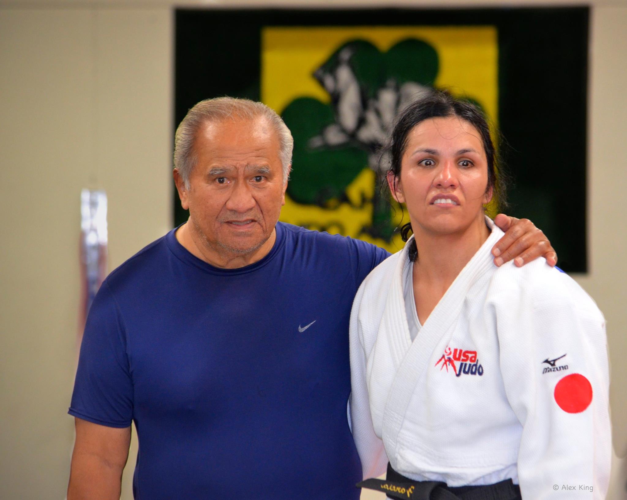 Legendary Coach Willy Cahill (left) & Christella Garcia Only Female on the 2016 US Paralympic Judo Team