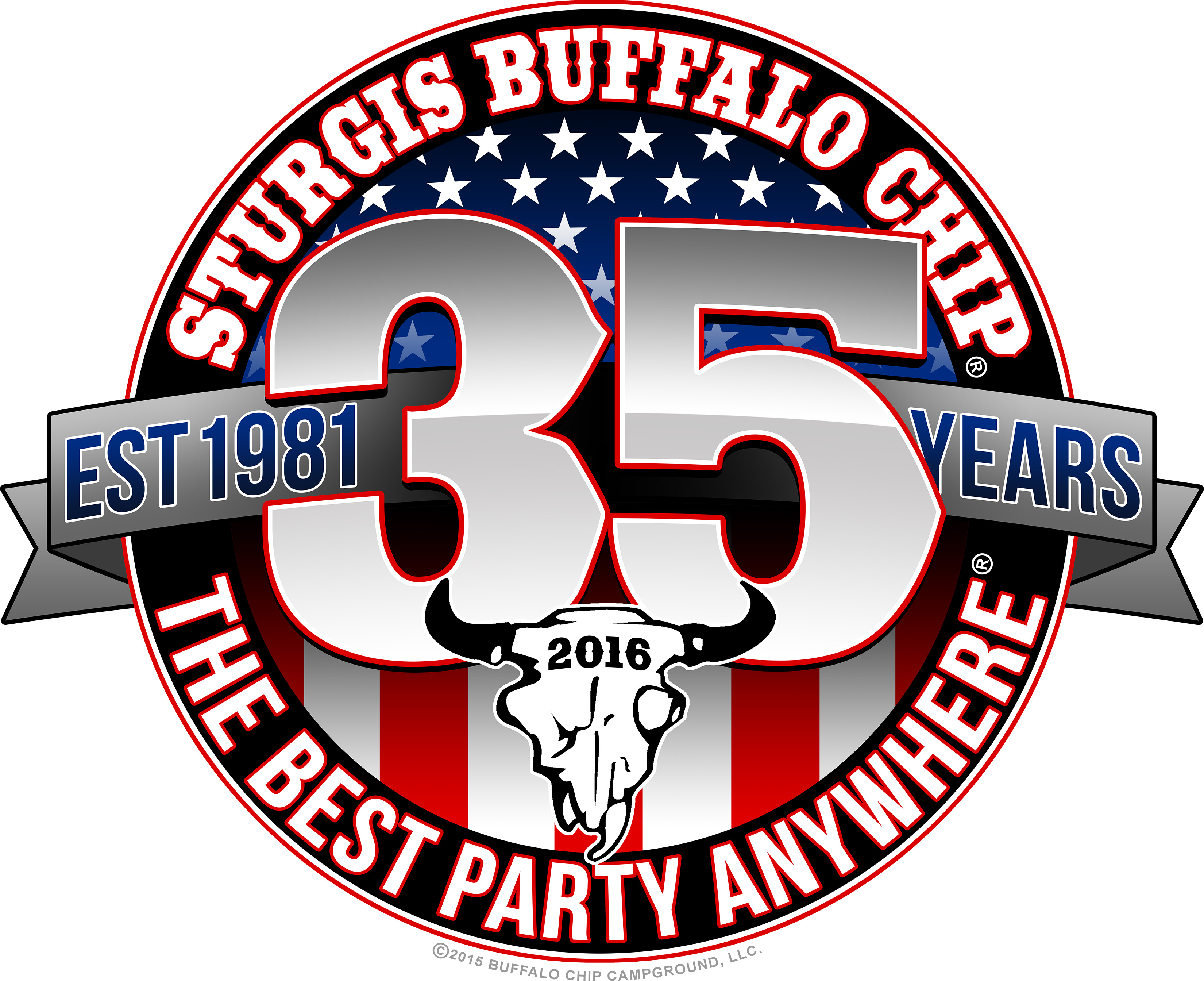 The Sturgis Buffalo Chip celebrates its 35th anniversary with a blowout party in 2016.