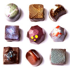 Veruca Chocolates sampling.