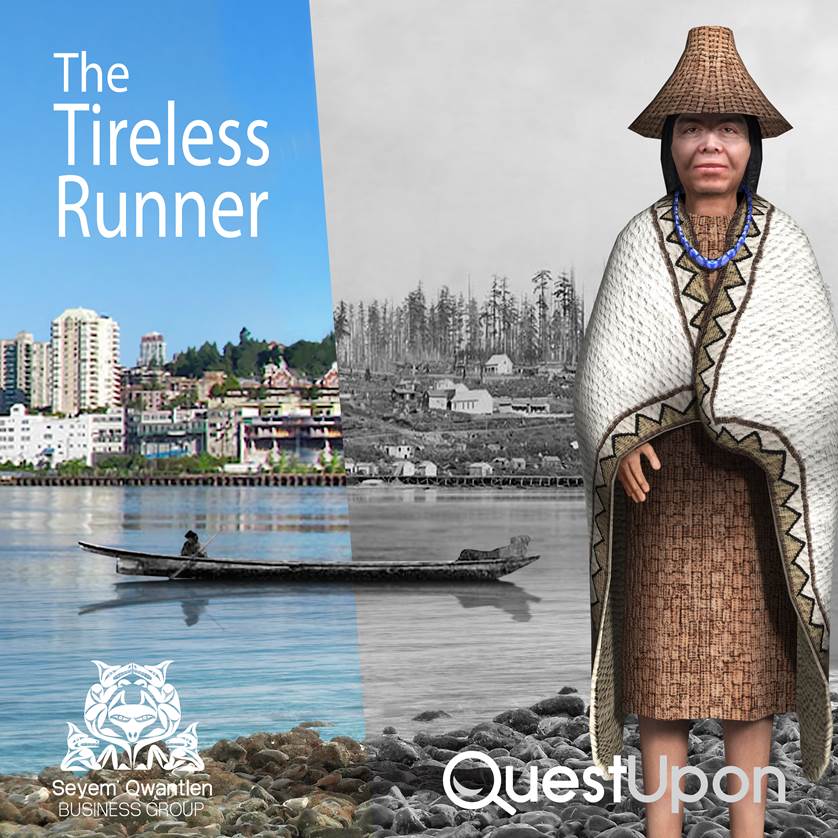 Kwantlen First Nation, 'The Tireless Runner' quest, by QuestUpon.