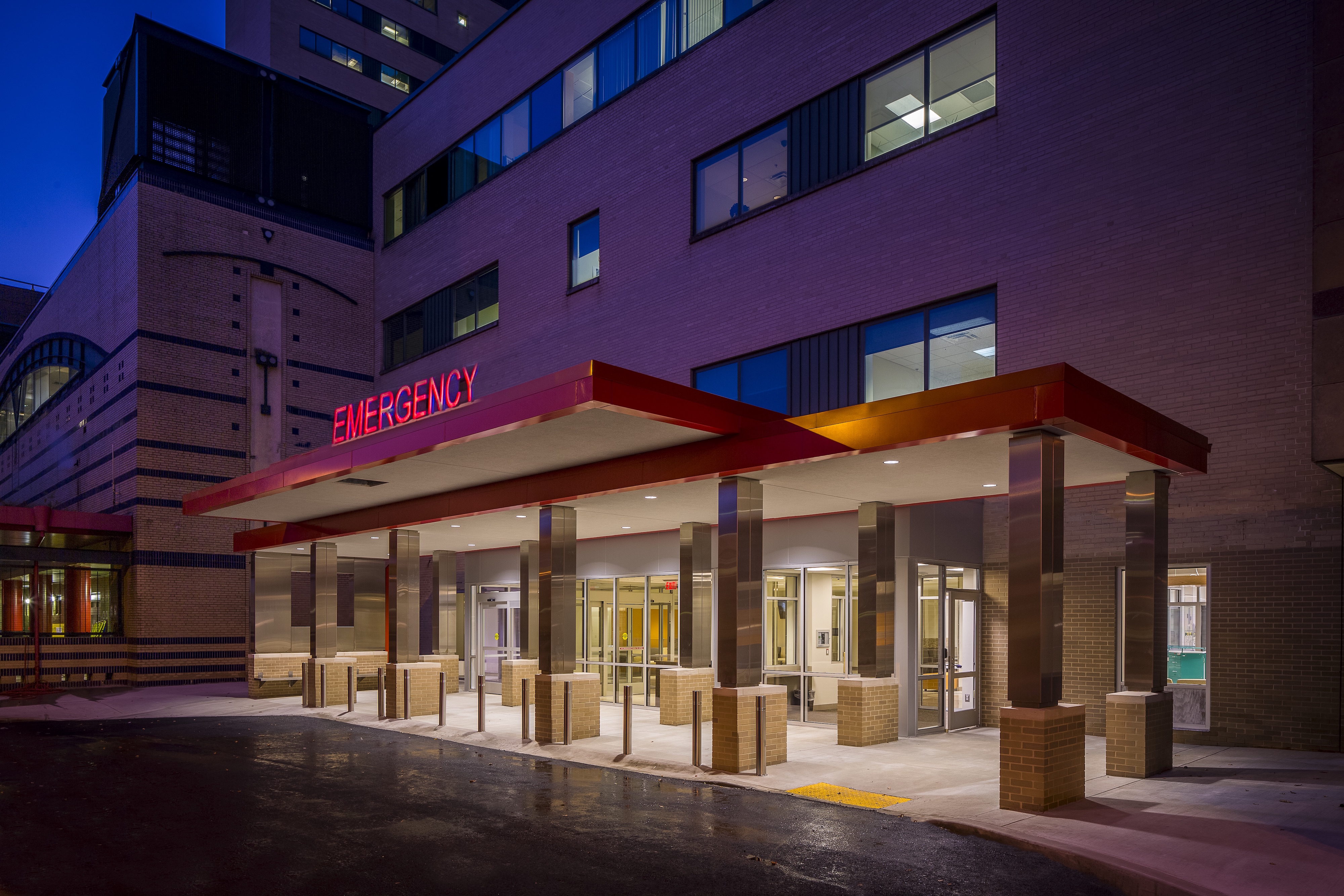 Round the clock traffic: The new Grady Hospital Emergency Center is a 24-hour operation; its concrete floors are treated with PENETRON Specialty Products underlayment to withstand the heavy traffic.