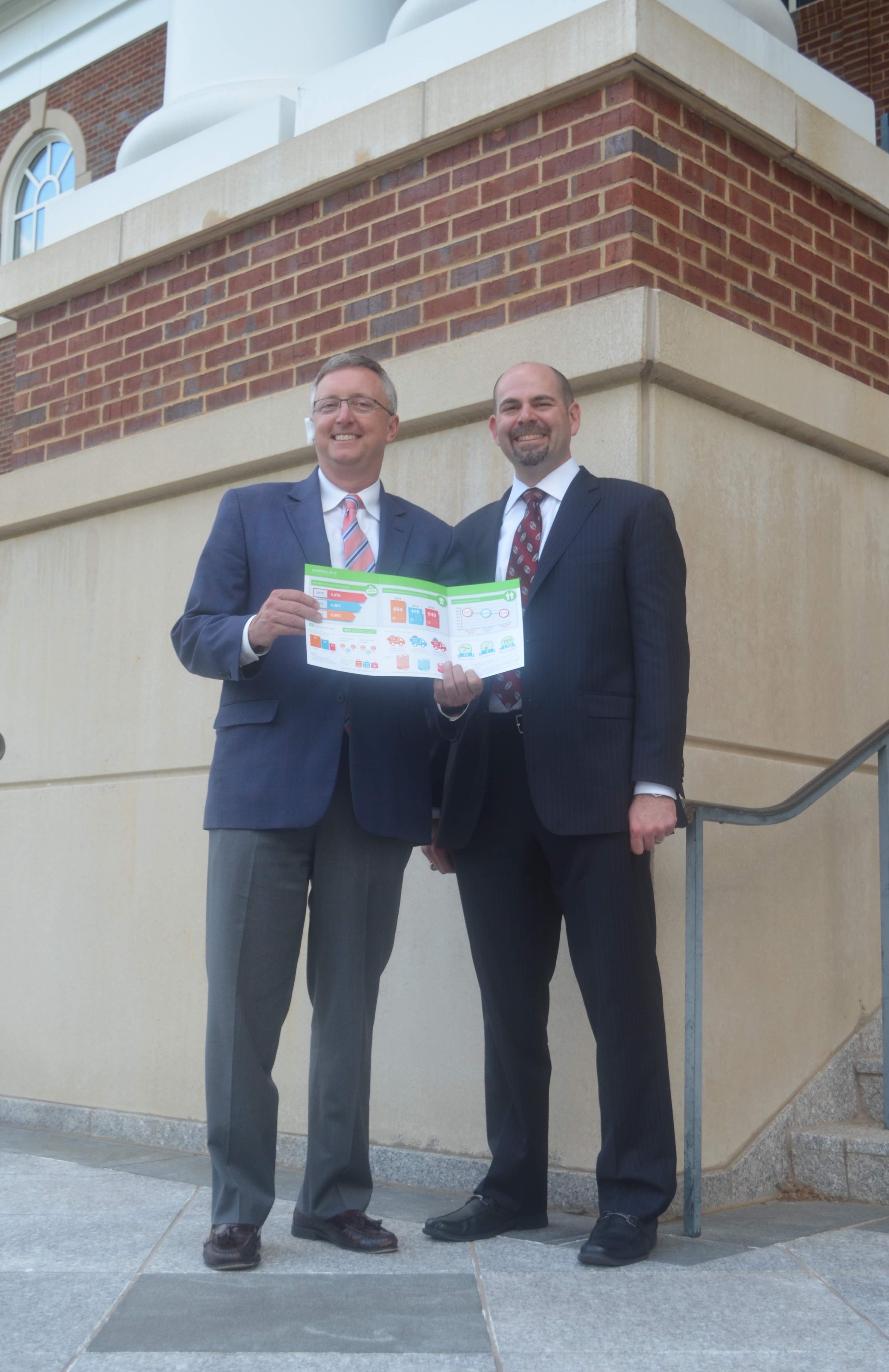 Steve Stroud, executive director of Roswell Inc and Kyle Talente, principal of RKG Associates