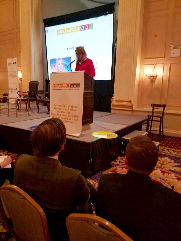 IDC Executive Director Kirsten Evans at the "#WeAreN2016" Conference in New York.