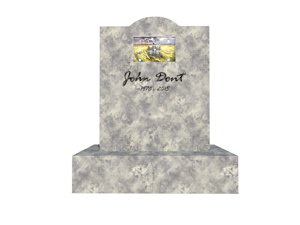 In Loving Memory is an electronic invention  which will make tombstones more meaningful.
