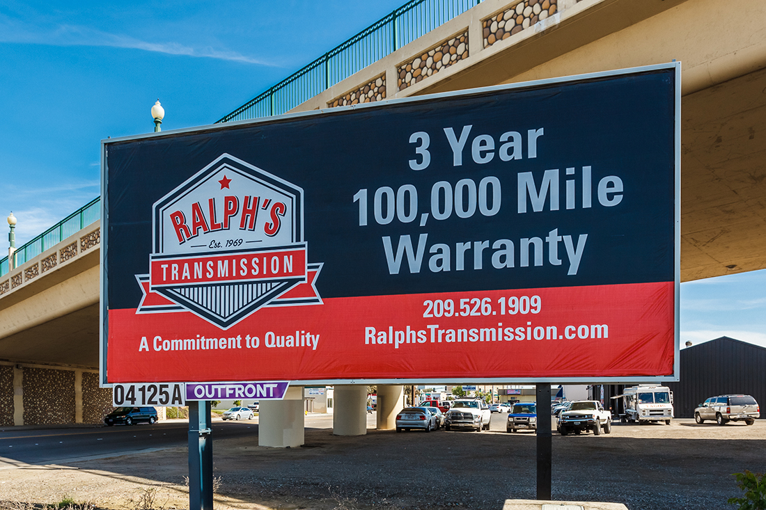 One of Ralph's many billboards throughout the Modesto area.
