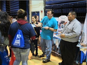 Volunteers passed out The Truth About Drug booklets.