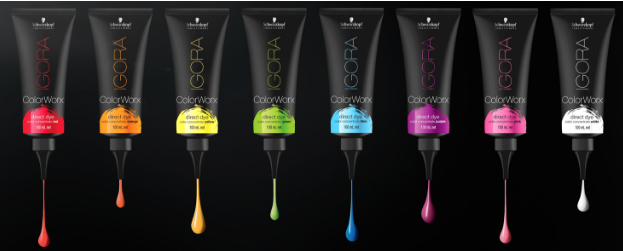 The eight colors are available in; Red, Orange, Yellow, Green, Blue, Violet, Pink, including a diluter in White for mixing.