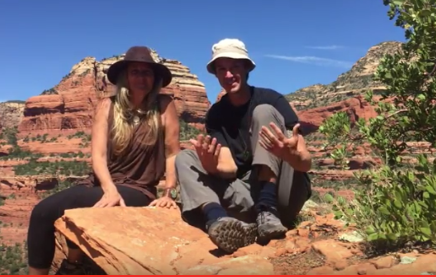 Adrian and Anahata in the Sedona Red Rocks