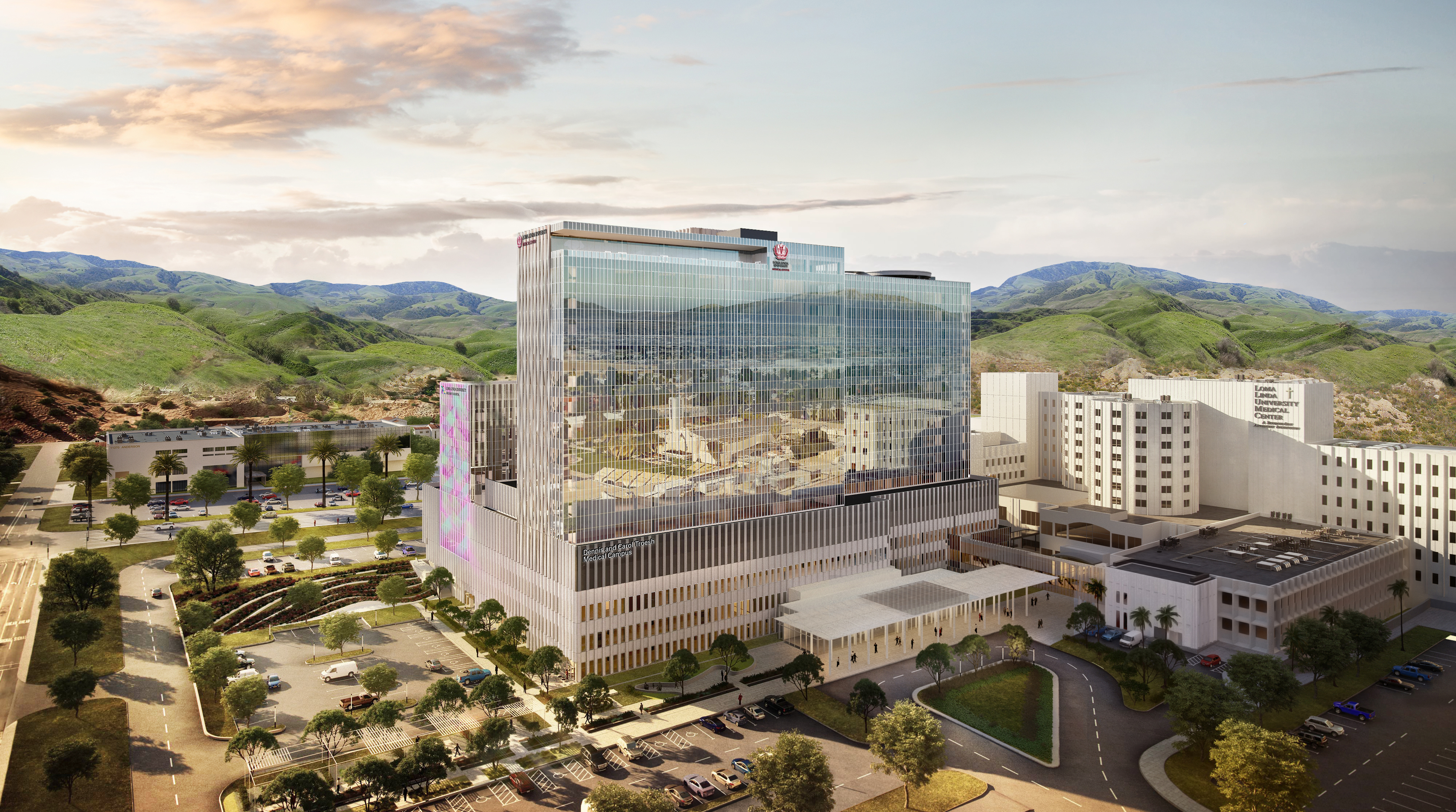 LLUH new hospital complex rendering
