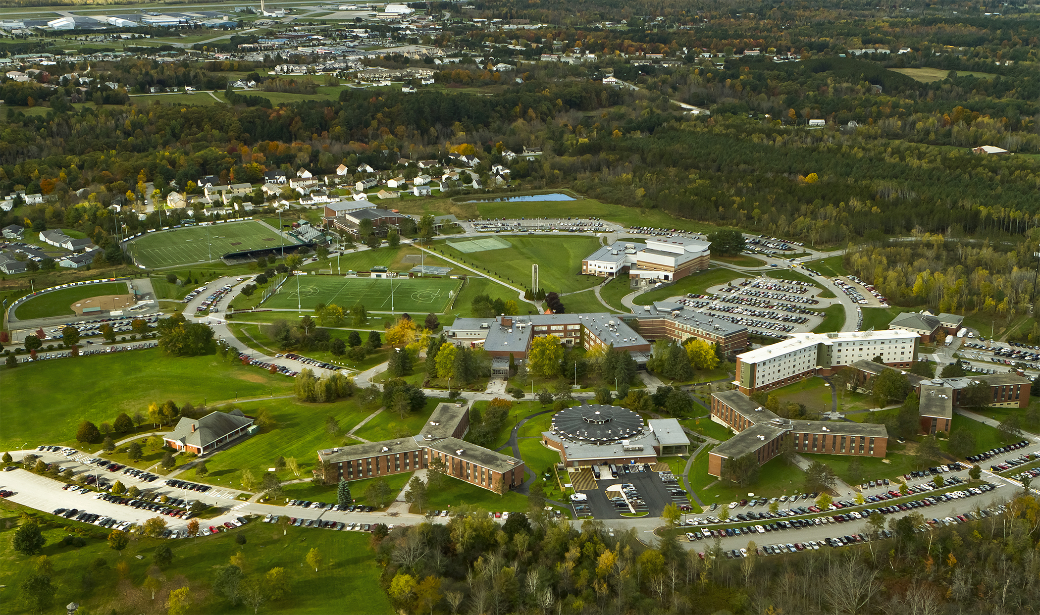 Husson University has a beautiful 208-acre campus in scenic Bangor, Maine.