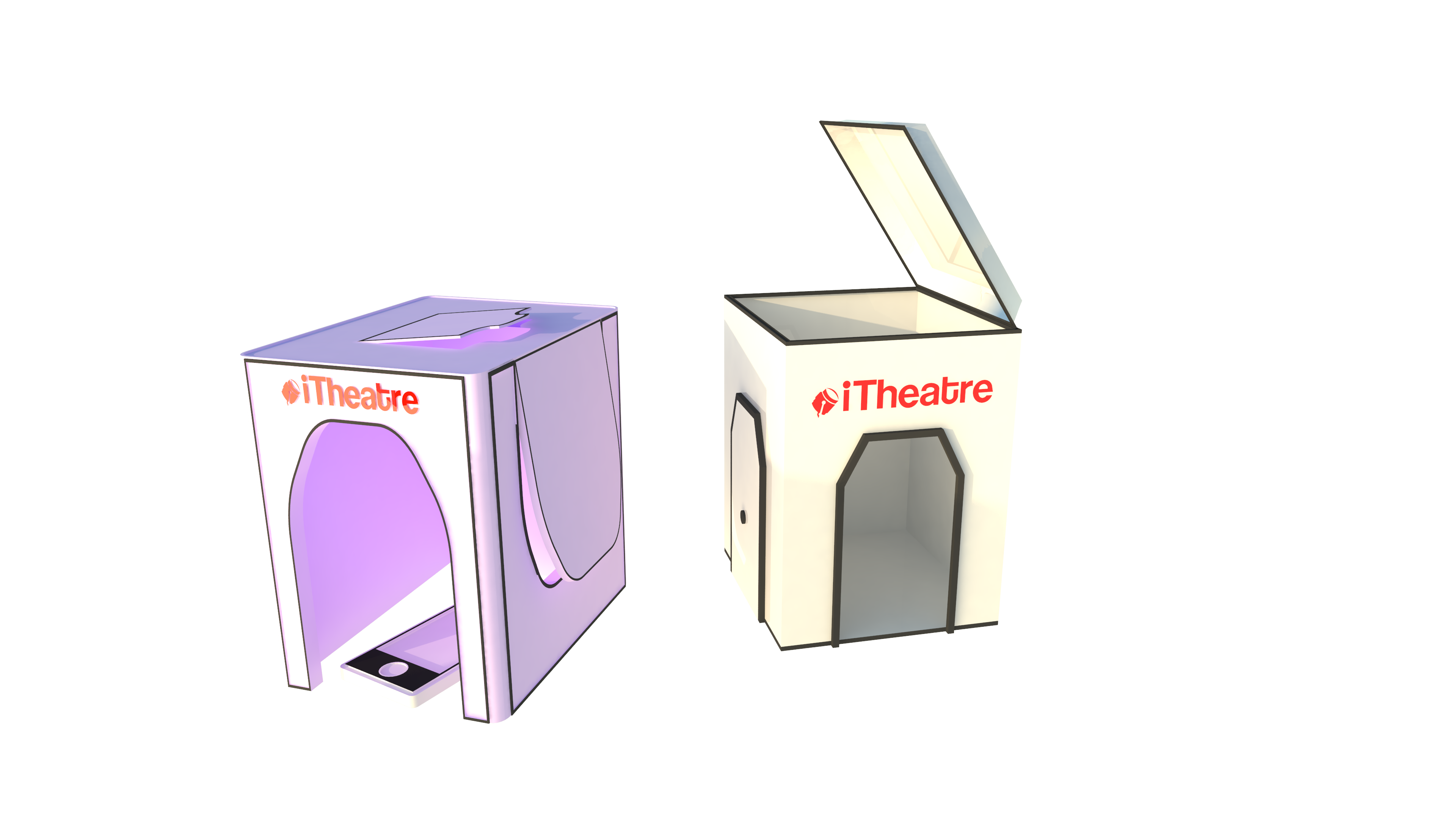 The iTheatre is an entertainment invention which will provide a more comfortable and overall better viewing experience when watching videos on a mobile device.