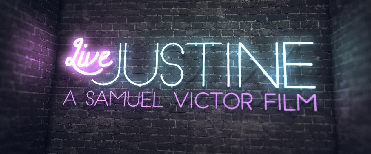 Screengrab of the "Live Justine" logo