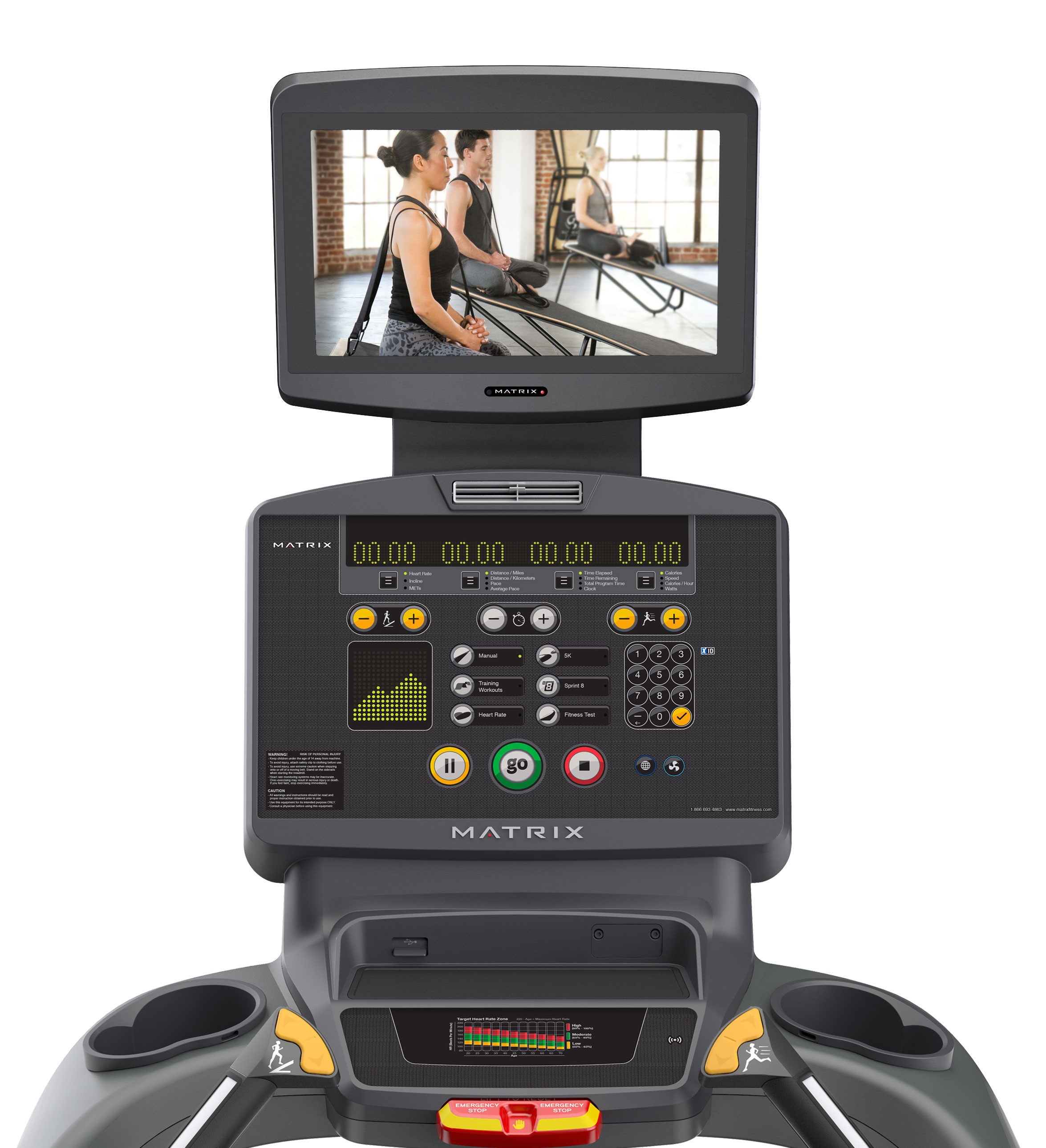 Matrix 15.6 Cardio TV with MYE Wireless CableSAT Channel Changer