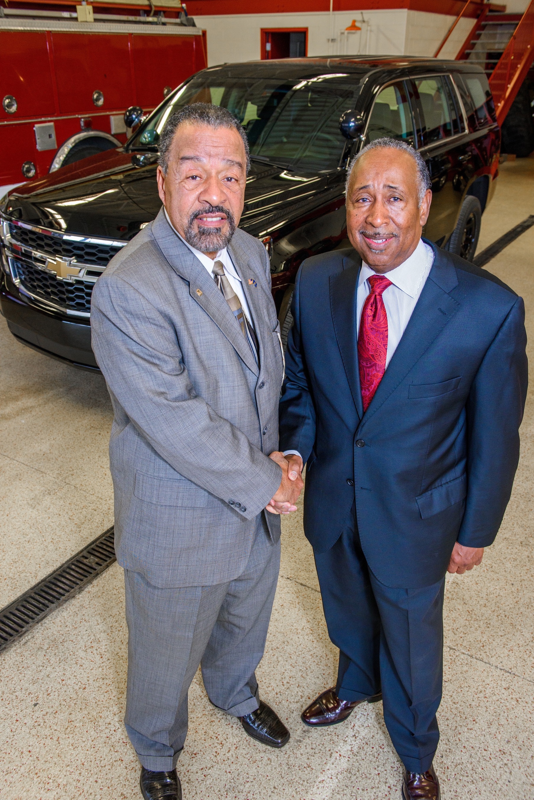 Highland Park Mayor Hubert Yopp and IMA CEO Jim Comer