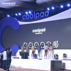 Coolpad Max first launch event in Grand Ballroom, Ritz-Carlton Hotel, Indonesia with more than 1000 attendees.