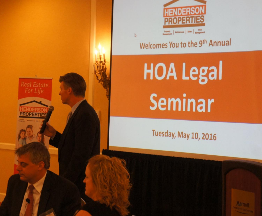 HOA Legal Seminar in Charlotte, NC