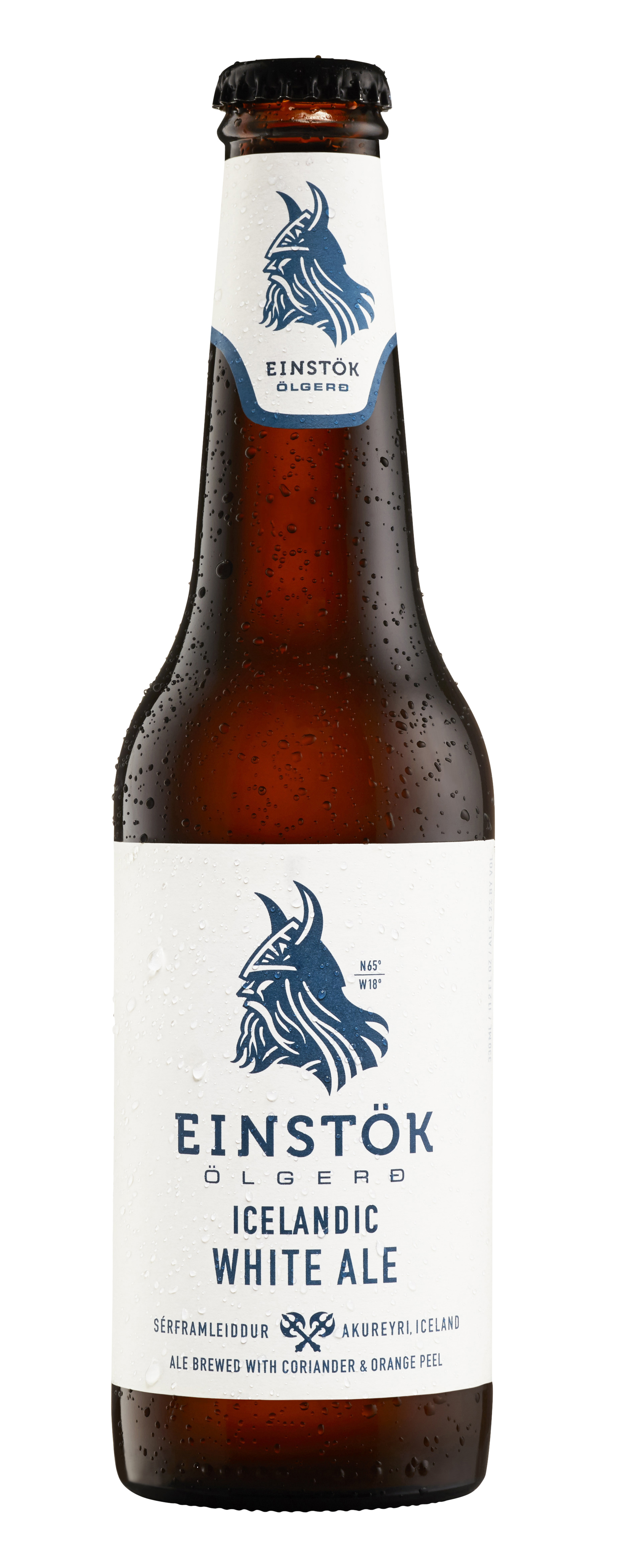 Einstök Icelandic White Ale is brewed to be the best in the world, with pure glacial water, coriander and orange peel.