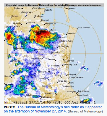 Brisbane Hailstorm 2014 Radar