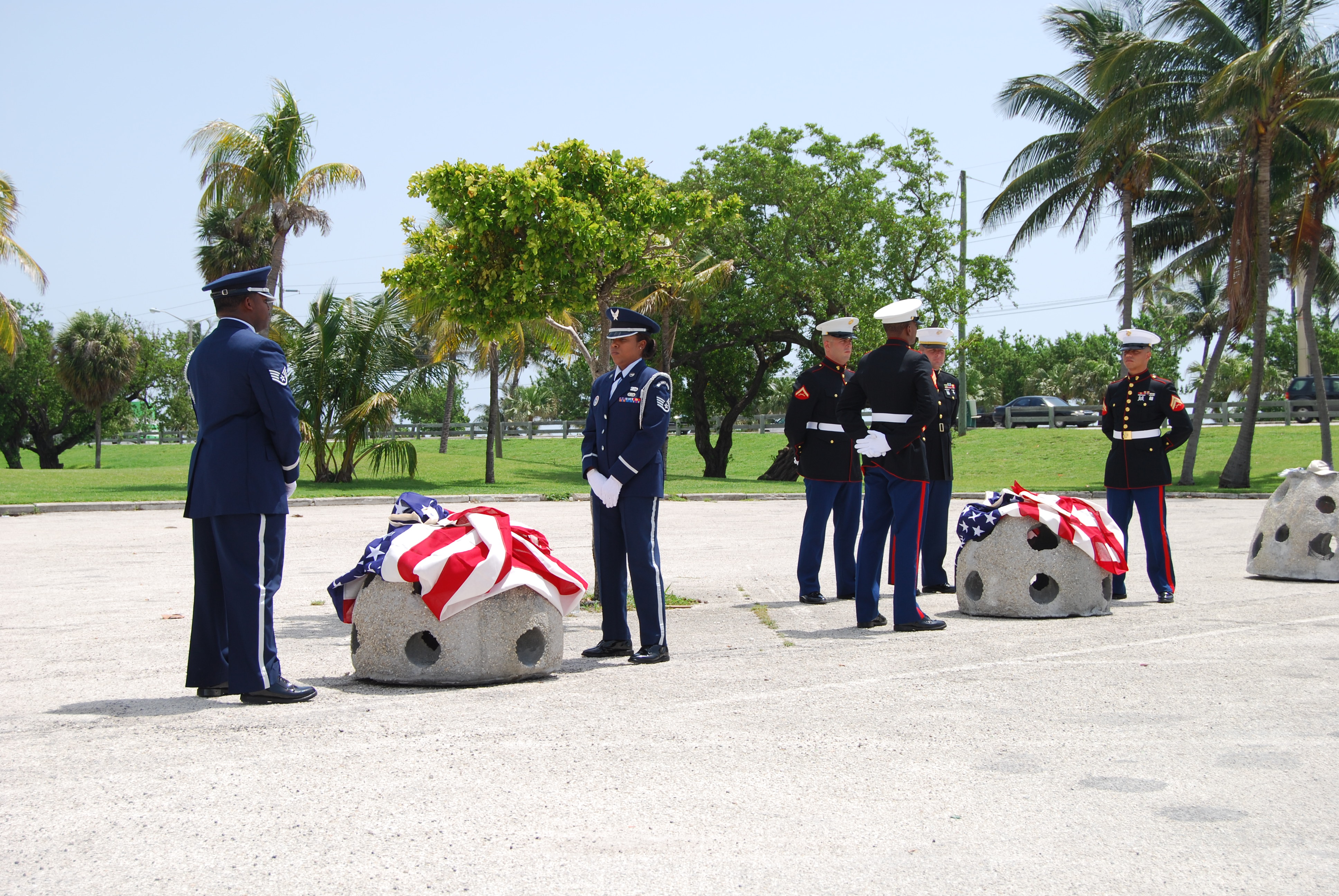 Military Honors like this one will be held this Memorial Day for six crewmen lost in 1942 when their B-26 Marauder went down in 1942 on a training mission.