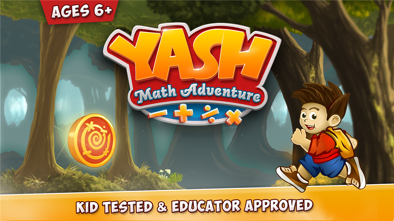 Yash Math Adventure Game for kids 6 and up.