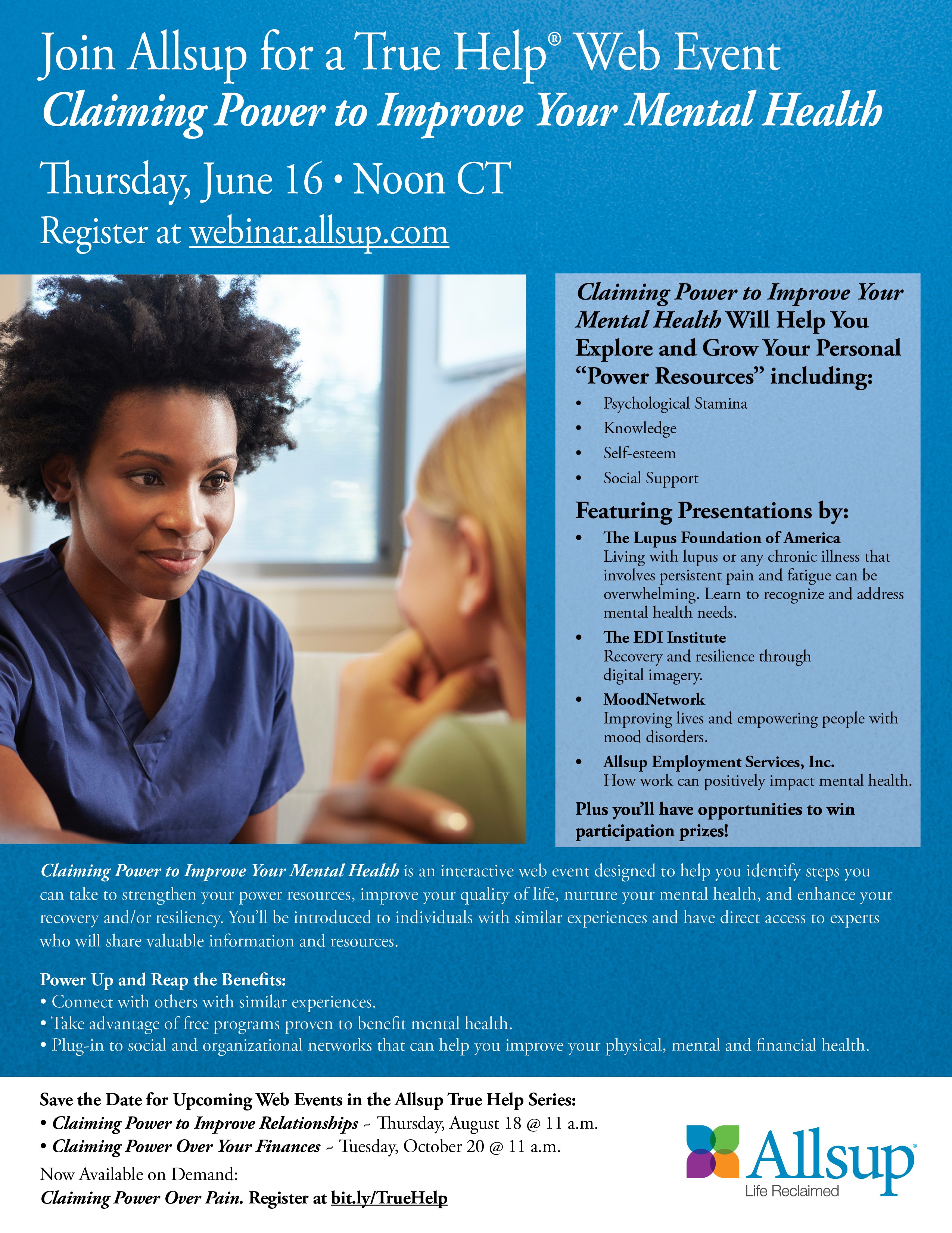 Allsup Presents Online Mental Health Event for Individuals Living with ...