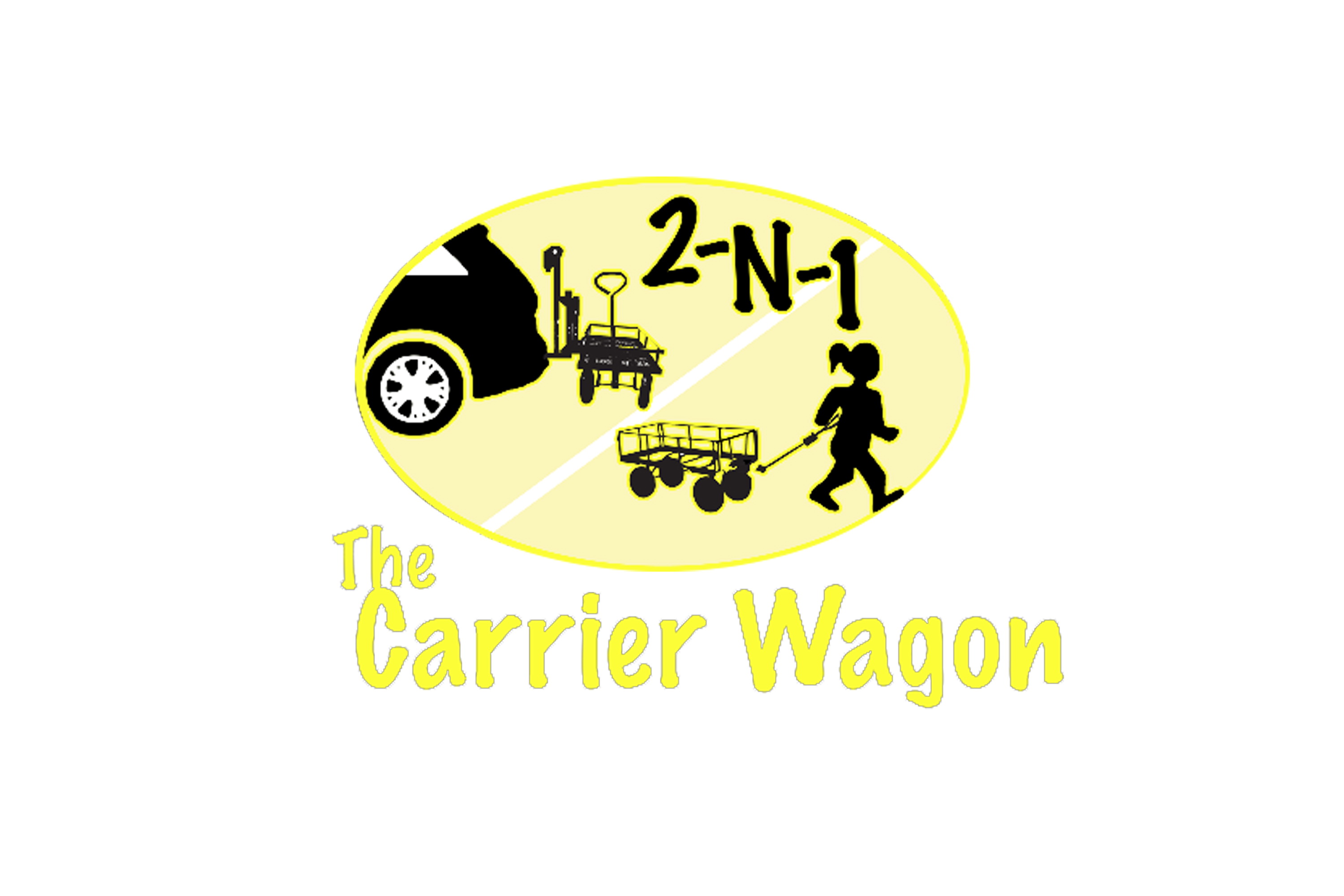 the Carrier Wagon can be easily detached from the vehicle and lugged around with the use of the handle.