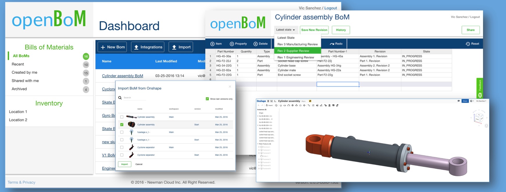 openBoM available on the Onshape App Store