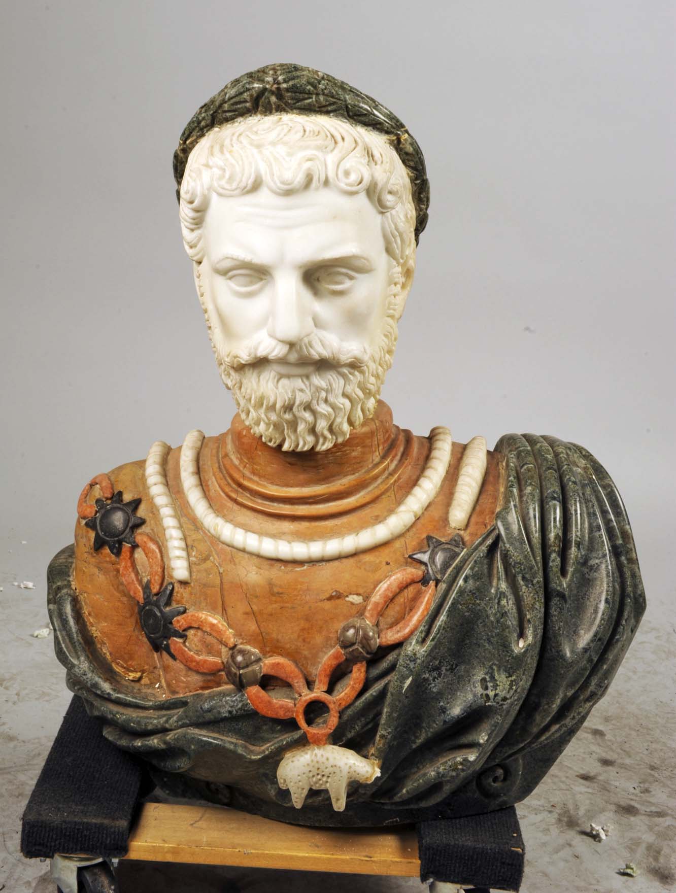 Mixed Marble Bust, lot 2076