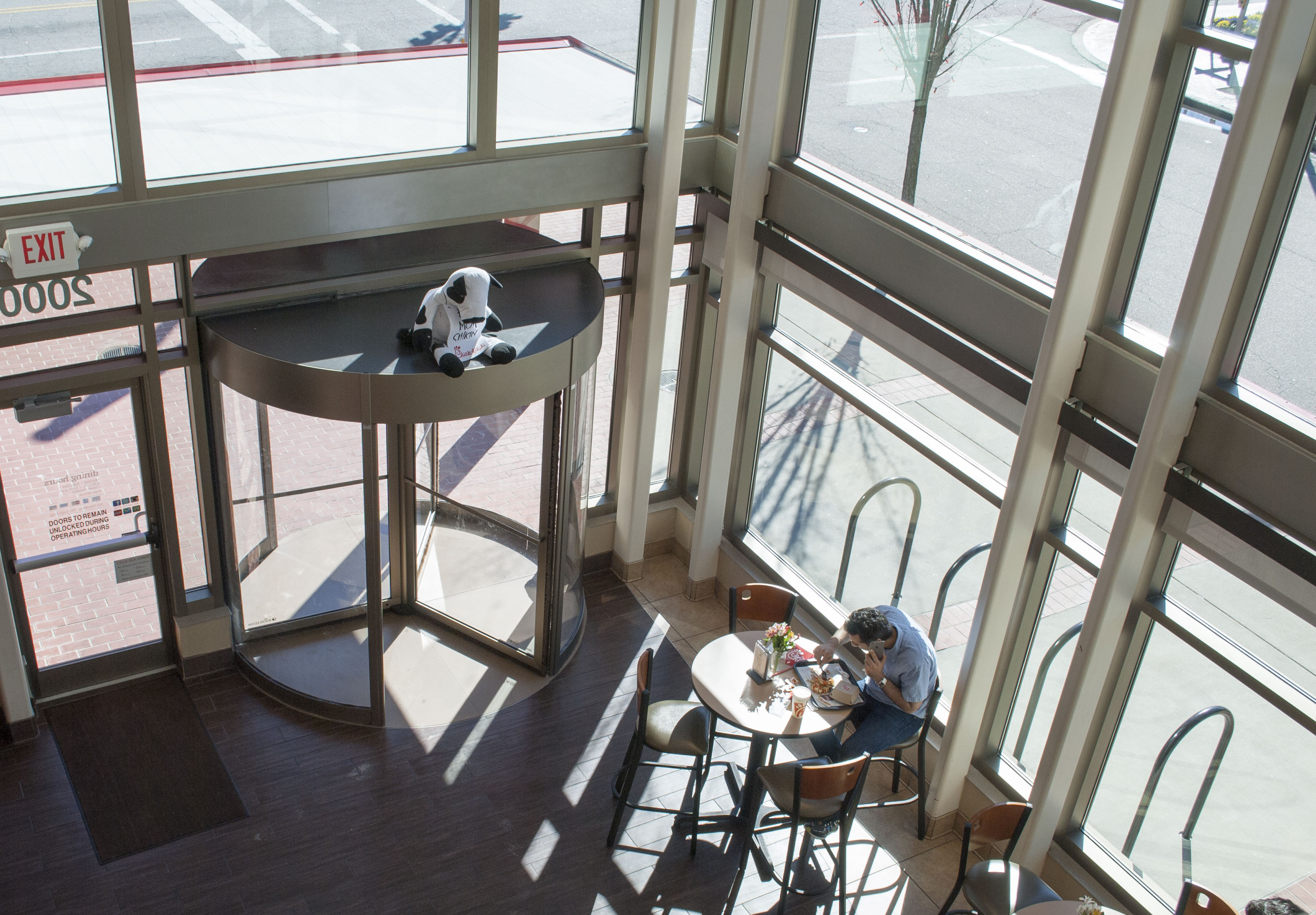 Cameron Village Chick-fil-A Revolving Door Entrance