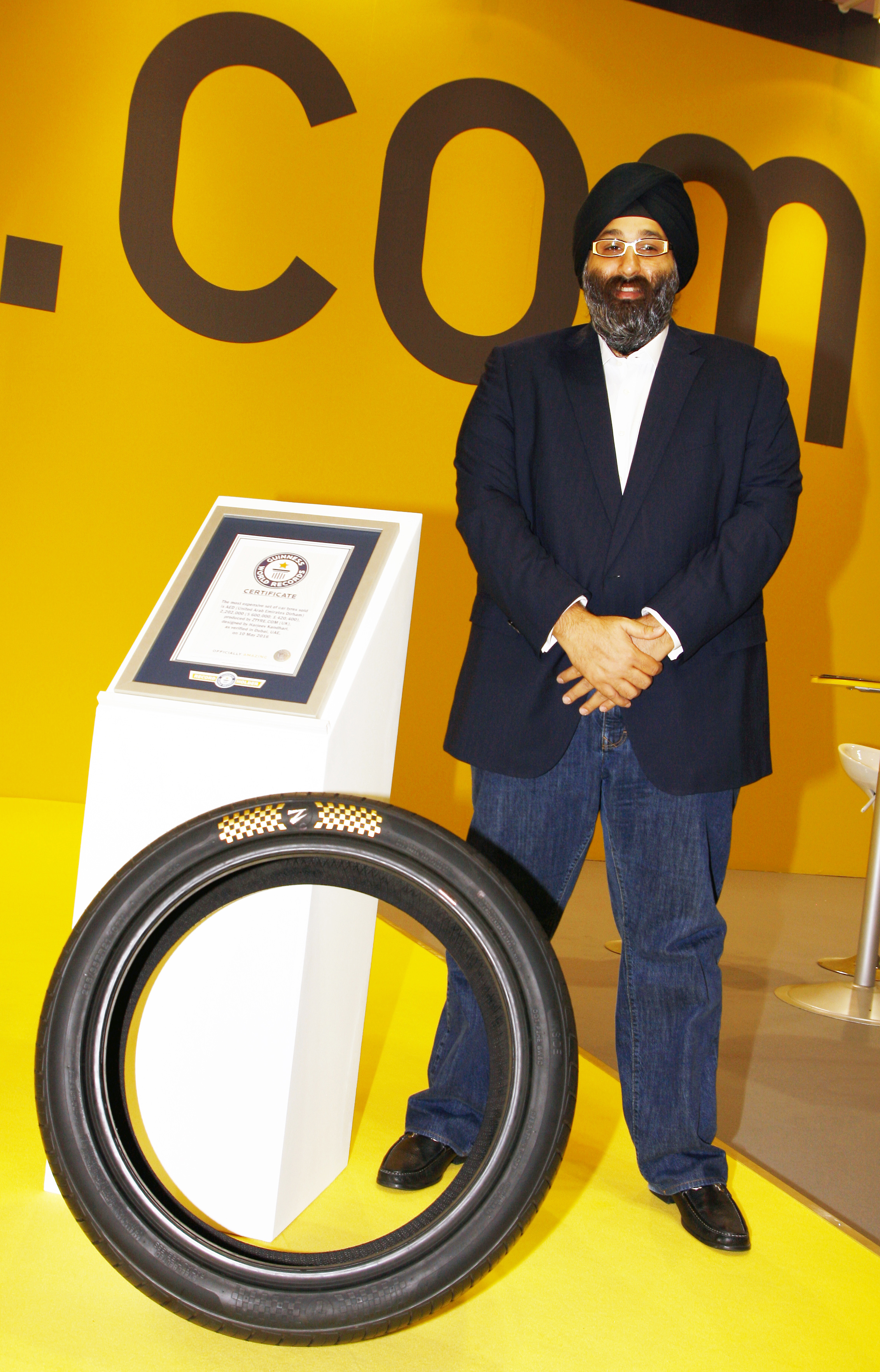 Harjeev Kandhari, CEO of Zenises and the most expensive tyre of the world